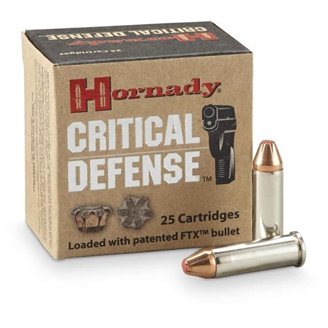 Hornady® Critical Defense™ .38 Special 110 Grain FTX Ammo, 25 rounds