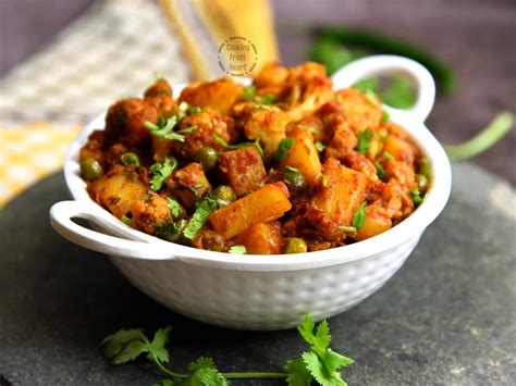 Aloo Gobi Matar Potato Cauliflower Peas Curry Cooking From Heart