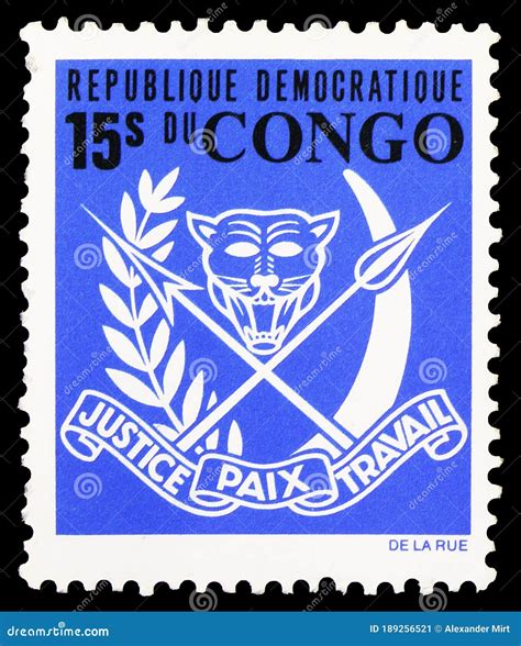 Postage Stamp Printed In Congo Democratic Republic Kinshasa Shows Coat