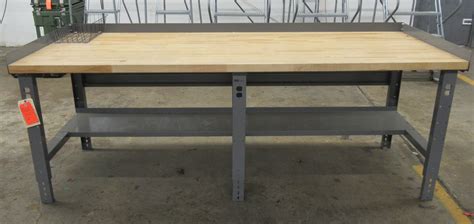Uline Wood Top Industrial Packing Table Approximately 96 X 36 This