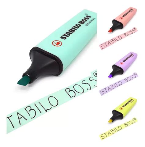 Stabilo Boss Colección Marcatextos Pastel 4 Unidades Meses sin interés