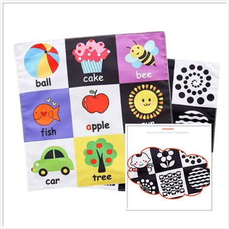 Learning Soft Baby Book Toys Infant Early Educational Cloth Books For Babies 0 12 Months For ...