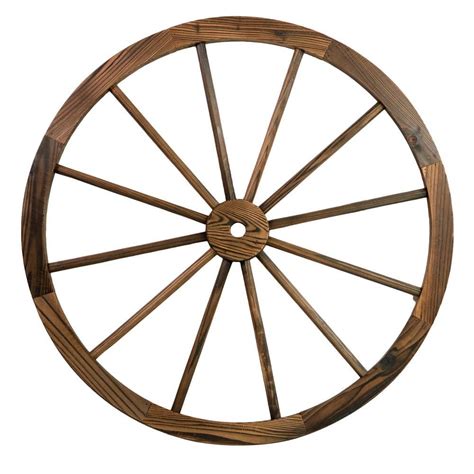 Patio Premier 32 In Wooden Wagon Wheel In Rustic 2 Pack 442010 The