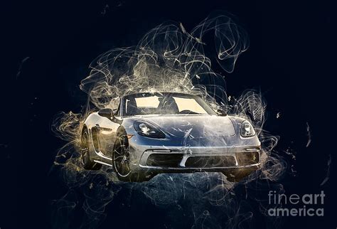 Porsche 718 Boxster T 2021 Drawing By Marietta Beatty Fine Art America