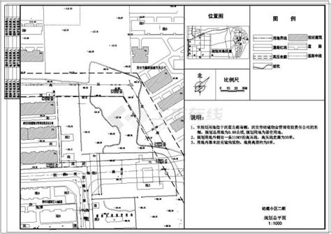 灞桥区纺建小区二期全套规划cad设计图住宅小区土木在线