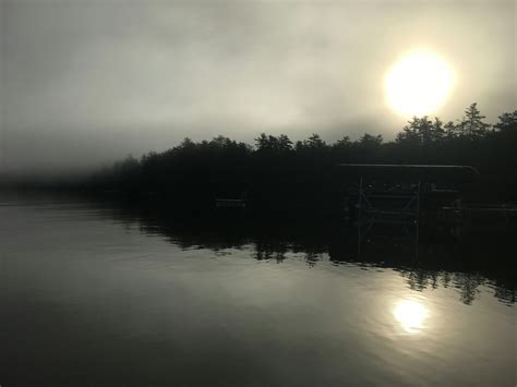 Free stock photo of Foggy Lake, foggy sunrise, maine