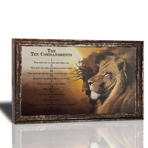 Buy The Ten Commandments Wall Decor Vintage 10 Commandments Wall Art