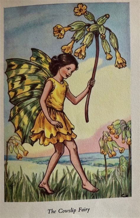 1930s Cowslip Fairy Cicely Mary Barker Print Ideal For Framing Fairy