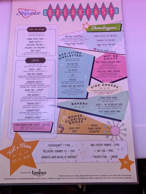 Menu At Ellens Stardust Diner Bbq West New York