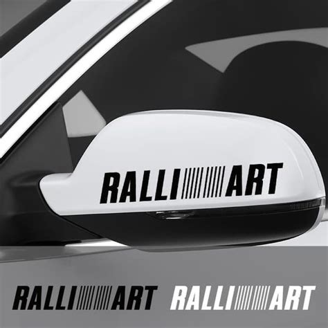 Jual Ready Stock Ready Stiker Spion Mobil Ralliart Mitsubishi Cutting