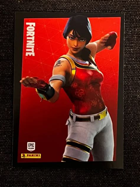 CARD CARTE PANINI Fortnite Reloaded 2020 Scarlet Defender Uncommon