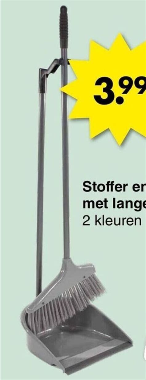 Stoffer En Blik Met Lange Steel Aanbieding Bij Wibra