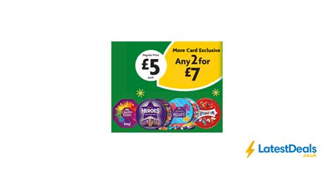 2 Chocolate Tubs for £7 with Morrisons More Card (Roses, Celebrations