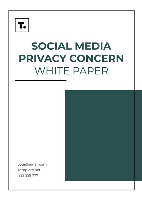 Free Social Media Privacy Concern White Paper Template to Edit Online