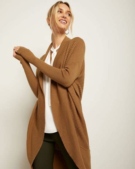 Candg Ribbed Cocoon Cardigan Rwandco