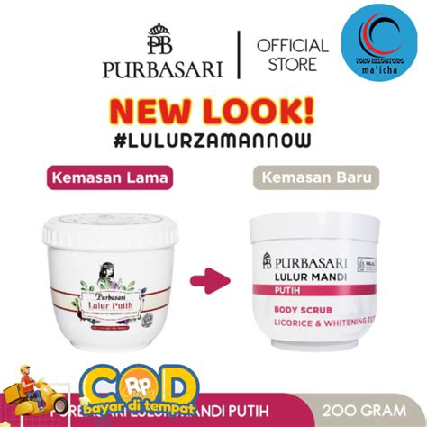 Purbasari Lulur Mandi Putih 250 Gr LM Putih 200gr Lazada Indonesia