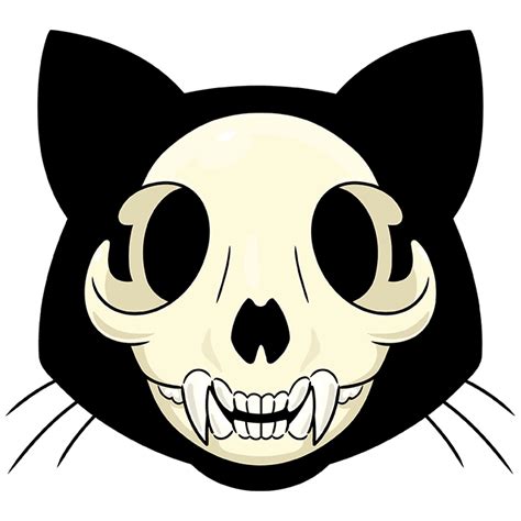 How to Draw a Cat Skull - Really Easy Drawing Tutorial