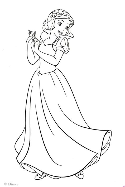 Snow Princess Coloring Page Coloring Pages