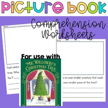 Mr Willowby S Christmas Tree Christmas Book Companion Worksheets