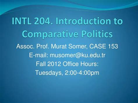 Ppt Intl Introduction To Comparative Politics Powerpoint