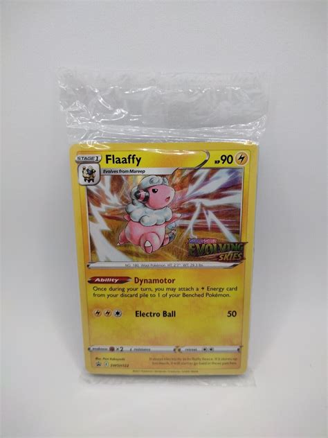 Pokémon Evolving Skies Flaffy SWSH122 Prerelease Black Star Promo Pack