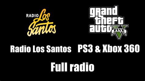 Gta V Gta Radio Los Santos Full Radio Ps Xbox Youtube