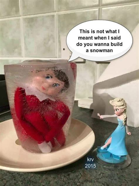 Elsa Captures Elfie Frozen Elf On The Shelf Awesome Elf On The Shelf