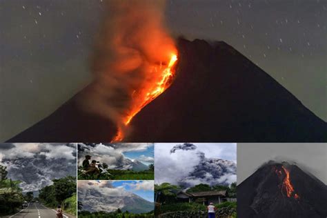 Indonesias Merapi Volcano Erupts Spews Hot Lava