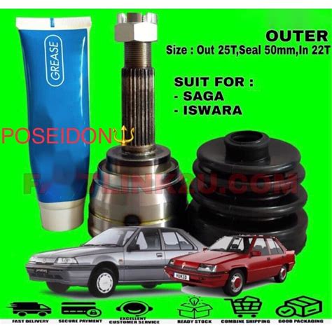 Proton Saga Iswara CV Joint Drive Shaft 25x50x22 Shopee Malaysia