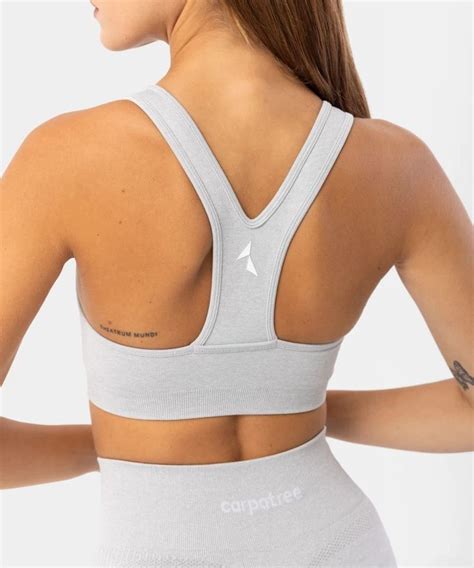 Grey Blaze Seamless Bra Carpatree Seamless Bra Comfortable Sports