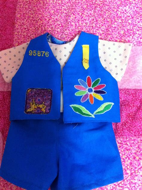 Daisy Girl Scout Uniform for American Girl Size Dolls. Includes Vest ...