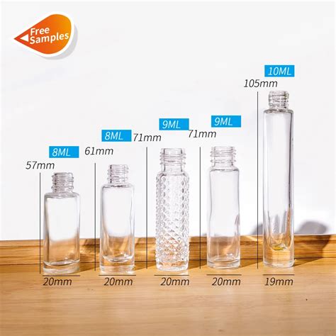 Custom Clear 1ml 2 Ml 3 Ml 5 Ml 10 Ml Fragrance Oil Sample Perfume Bottle Packaging Glass Silver