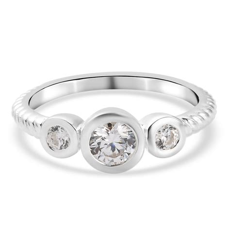 LUSTRO STELLA Feinster Zirkonia Ring 925 Silber SHOPLC