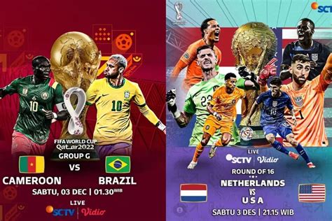 Jadwal Acara SCTV Sabtu 3 Desember 2022 Piala Dunia 2022 Babak 16