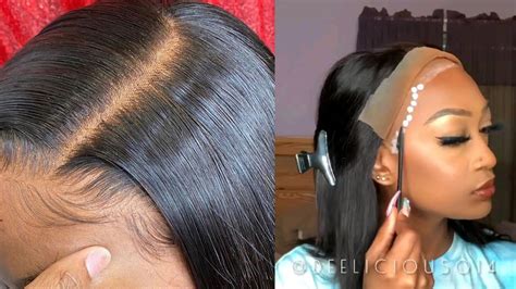 Lace Front Wig Compilation Lace Front Wig Installation Youtube