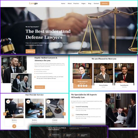 Lowgo Attorney Law Lawyer WordPress Theme MasterBundles