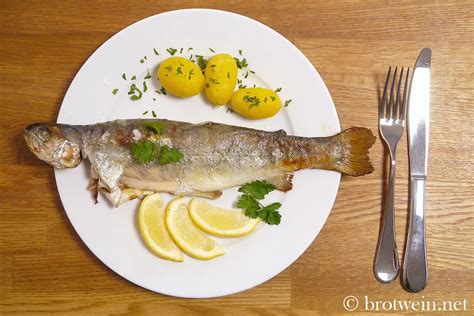 Forelle Aus Dem Ofen Fisch Zum Karfreitag Brotwein