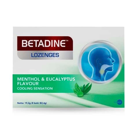 Betadine Sore Throat Lozenges Menthol 24 Pcs - Sunlife Online Pharmacy ...