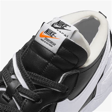 Nike x Sacai Blazer Low (Black & White) | END. Launches