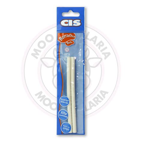 Borracha Refil Auto Eraser CiS Blister 2 UN Moo Papelaria