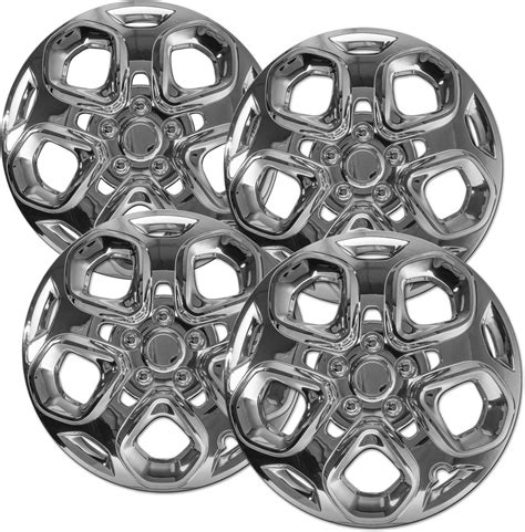 Hubcaps For Ford Fusion 2010 2012 Set Of 4 Pack 17 Inch Chrome OEM