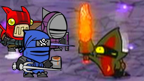 Castle Crashers Remastered Evil Wizard Final Boss Ninja Fire Demon