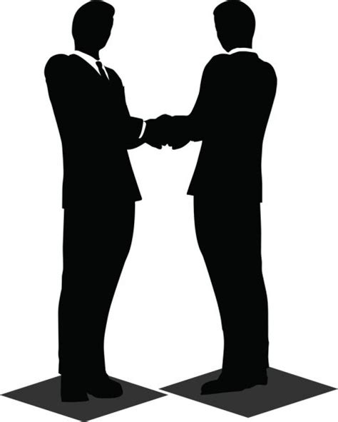 Business handshake silhouette — Stock Vector © Istanbul2009 #44863633