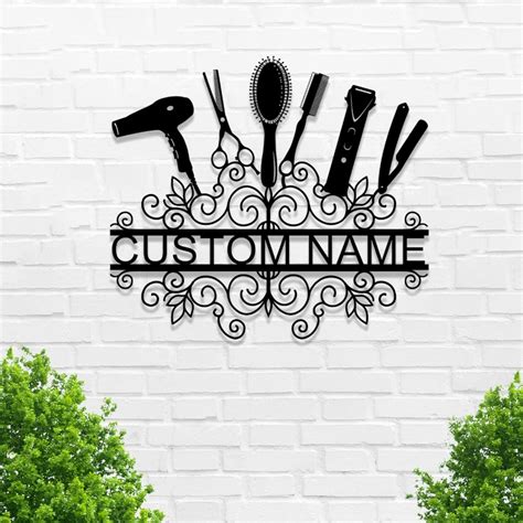 Amazon Gaomiz Personalized Hair Salon Metal Sign Custom