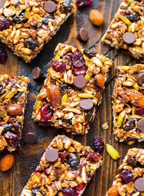 Trail Mix Granola Bars Easy No Bake Recipe