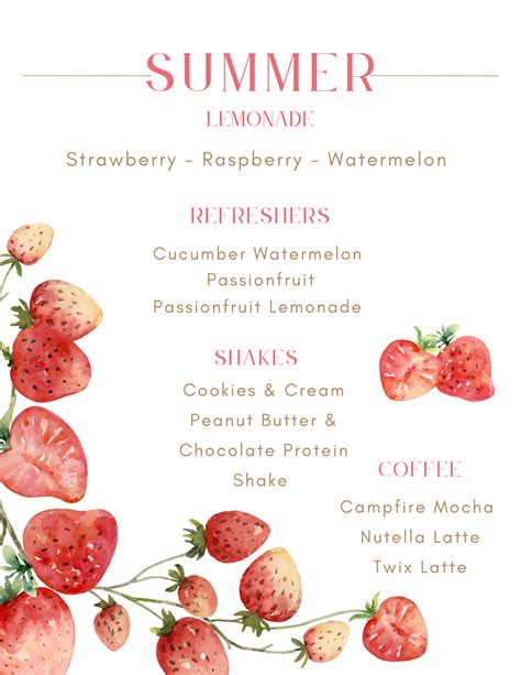 summer house on the lake menu 8