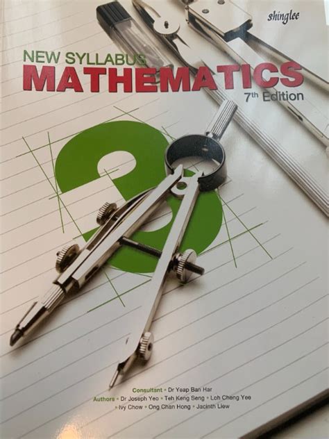 Shinglee New Syllabus Mathematics Th Edition Textbook Sec Hobbies