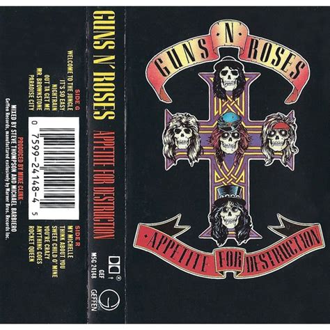 Guns N Roses Appetite For Destruction Sr Cassette Discogs