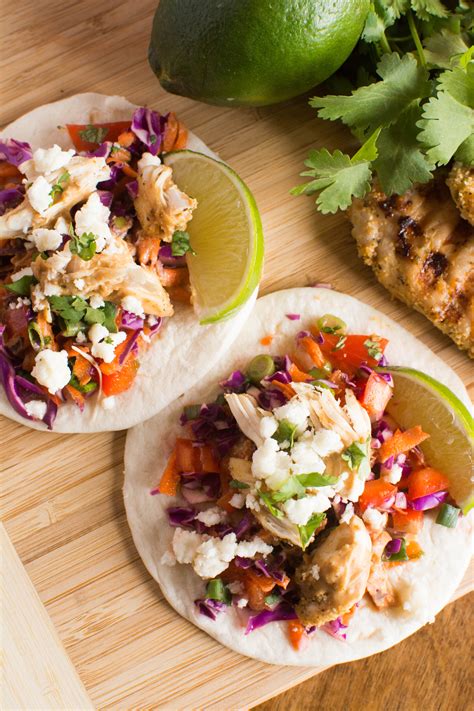 Grilled Chicken Street Tacos With Spicy Peanut Sauce Stirlist