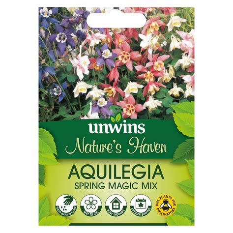 Nature's Haven Aquilegia Spring Magic Mix Seeds - Flowers – Unwins UK